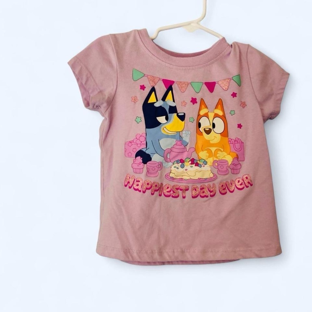 Light Purple Bluey 3T girls shortsleeve shirt